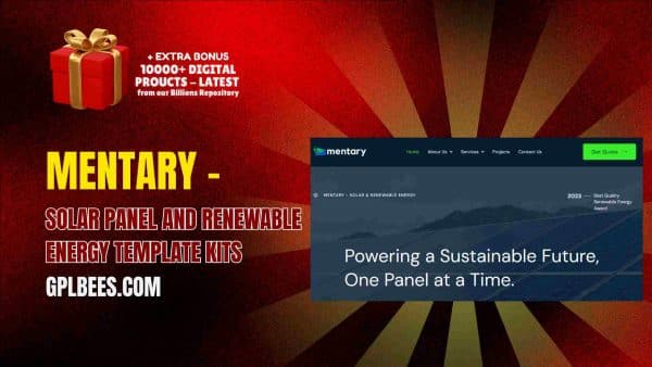 Mentary – Solar Panel And Renewable Energy Template Kits At Best Price - Gpl Bees