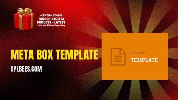 Meta Box Template At Best Price - Gpl Bees