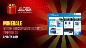 Minerale – Bottled Drinking Water Elementor Template Kit - Buy GPL 139 at Best Price