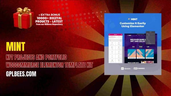 Mint – Nft Projects And Portfolio Woocommerce Elementor Template Kit At Best Price - Gpl Bees
