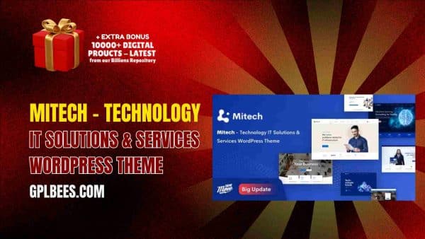 Mitech – Technology It Solutions &Amp; Services Wordpress Theme At Best Price - Gpl Bees