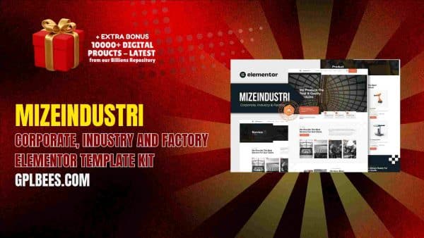 Mizeindustri – Corporate, Industry And Factory Elementor Template Kit At Best Price - Gpl Bees