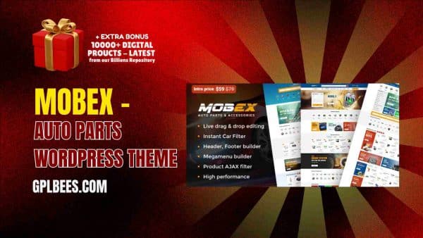 Mobex – Auto Parts Wordpress Theme At Best Price - Gpl Bees