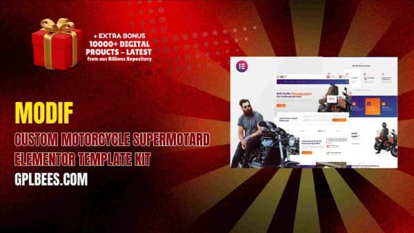 Modif – Custom Motorcycle Supermotard Elementor Template Kit At Best Price - Gpl Bees