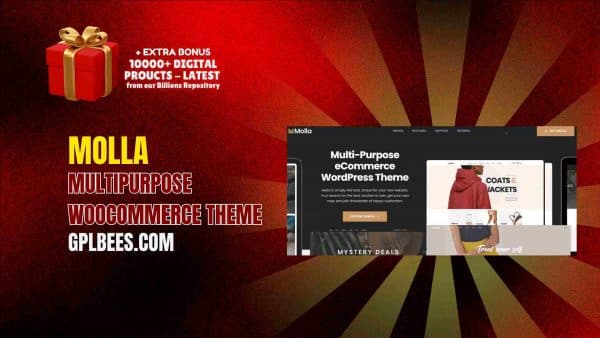 Molla Multipurpose Woocommerce Theme At Best Price - Gpl Bees