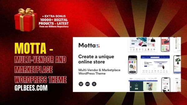 Motta – Multi-Vendor And Marketplace Wordpress Theme At Best Price - Gpl Bees