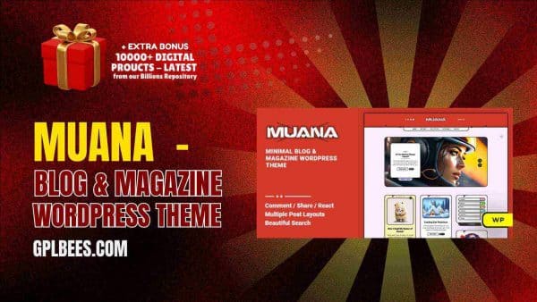 Muana  - Blog &Amp; Magazine Wordpress Theme At Best Price - Gpl Bees