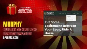 Murphy – Equestrian and Horse Riding Elementor Template Kit - Buy GPL 144 at Best Price