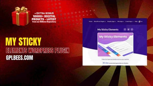 My Sticky Elements Wordpress Plugin At Best Price - Gpl Bees