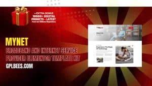 Mynet – Broadband and Internet Service Provider Elementor Template Kit - Buy GPL 144 at Best Price