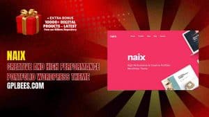 Naix – Creative and High Performance Portfolio WordPress Theme - Buy GPL 6 at Best Price