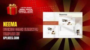 Neema – Business Coach Elementor Template Kit - Buy GPL 145 at Best Price
