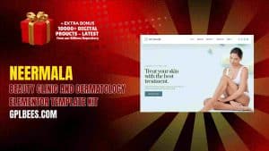 Neermala – Beauty Clinic and Dermatology Elementor Template Kit - Buy GPL 145 at Best Price