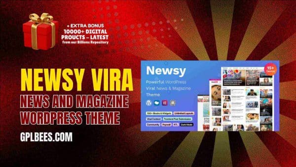 Newsy – Viral News And Magazine Wordpress Theme At Best Price - Gpl Bees