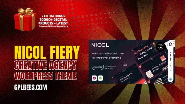 Nicol – Fiery Creative Agency Wordpress Theme - Gpl Bees Nicol – Fiery Creative Agency Wordpress Theme At Best Price - Gpl Bees