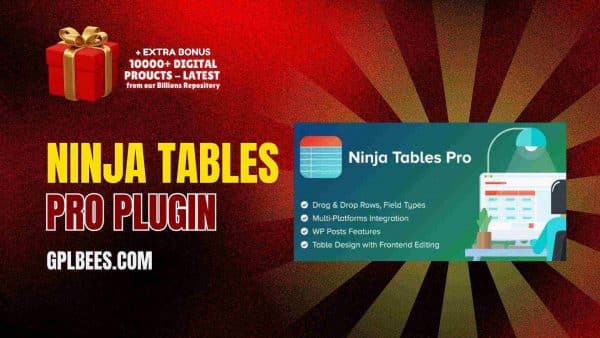 Ninja Tables Pro Plugin At Best Price - Gpl Bees