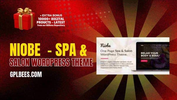 Niobe  - Spa &Amp; Salon Wordpress Theme At Best Price - Gpl Bees
