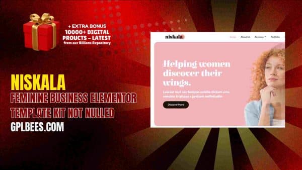 Niskala – Feminine Business Elementor Template Kit Not Nulled At Best Price - Gpl Bees