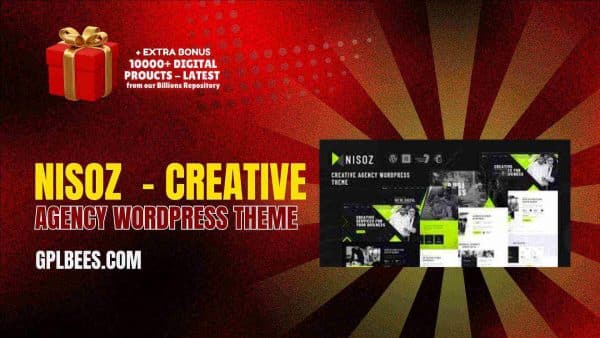 Nisoz  - Creative Agency Wordpress Theme At Best Price - Gpl Bees
