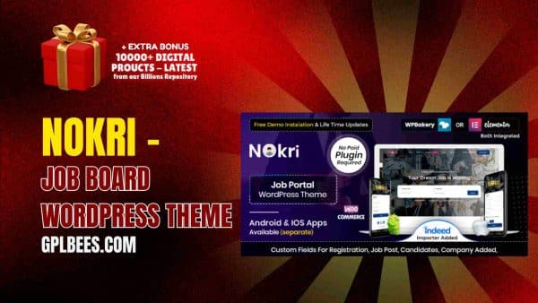Nokri – Job Board Wordpress Theme At Best Price - Gpl Bees