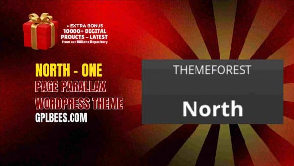 North – One Page Parallax Wordpress Theme At Best Price - Gpl Bees
