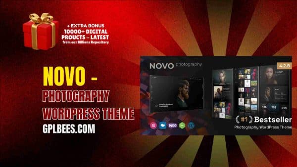 Novo – Photography Wordpress Theme At Best Price - Gpl Bees