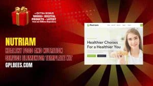 Nutriam – Healthy Food and Nutrition Service Elementor Template Kit - Buy GPL 149 at Best Price