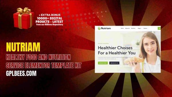 Nutriam – Healthy Food And Nutrition Service Elementor Template Kit At Best Price - Gpl Bees