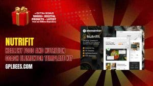 Nutrifit – Healthy Food and Nutrition Coach Elementor Template Kit - Buy GPL 150 at Best Price