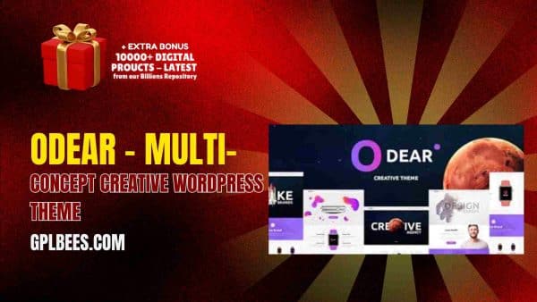 Odear  - Multi-Concept Creative Wordpress Theme At Best Price - Gpl Bees