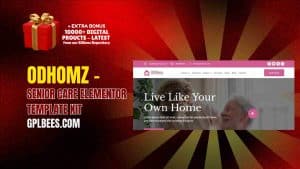 Odhomz – Senior Care Elementor Template Kit - Buy GPL 151 at Best Price
