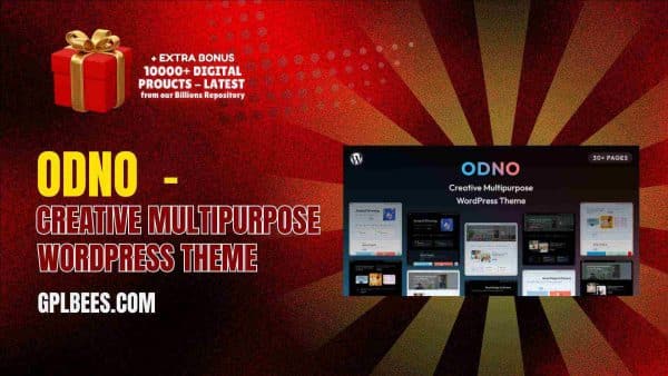 Odno  - Creative Multipurpose Wordpress Theme At Best Price - Gpl Bees