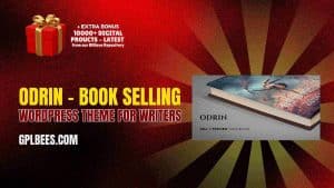 Odrin – Book Selling WordPress Theme for Writers - Buy GPL 349 at Best Price