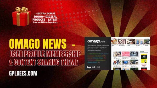Omago News  - User Profile Membership &Amp; Content Sharing Theme At Best Price - Gpl Bees