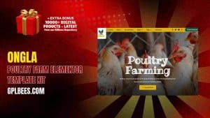 Ongla – Poultry Farm Elementor Template Kit - Buy GPL 152 at Best Price