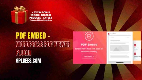 Pdf Embed – Wordpress Pdf Viewer Plugin - Gpl Bees Pdf Embed – Wordpress Pdf Viewer Plugin At Best Price - Gpl Bees