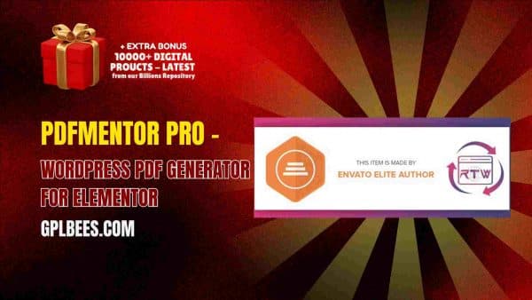 Pdfmentor Pro – Wordpress Pdf Generator For Elementor At Best Price - Gpl Bees