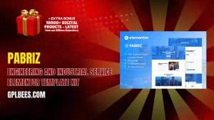 Pabriz – Engineering and Industrial Service Elementor Template Kit - Buy GPL 153 at Best Price