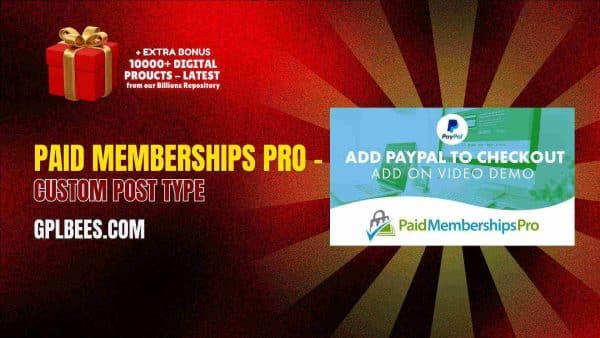 Paid Memberships Pro – Custom Post Type At Best Price - Gpl Bees