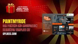 PaintMyRide – Car Painting and Modification Elementor Template Kit - Buy GPL 154 at Best Price