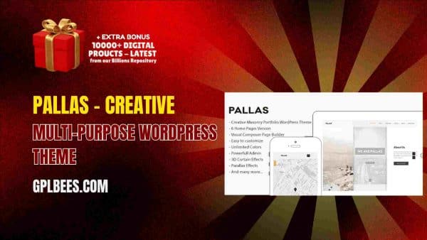Pallas – Creative Multi-Purpose Wordpress Theme At Best Price - Gpl Bees