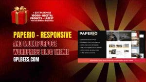 Paperio – Responsive and Multipurpose WordPress Blog Theme - Buy GPL 26 at Best Price