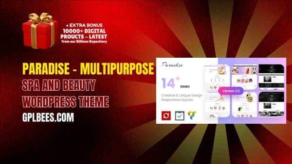 Paradise – Multipurpose Spa And Beauty Wordpress Theme At Best Price - Gpl Bees