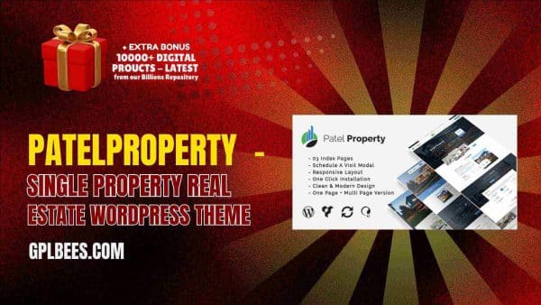 Patelproperty  - Single Property Real Estate Wordpress Theme At Best Price - Gpl Bees