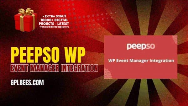 Peepso Wp Event Manager Integration At Best Price - Gpl Bees