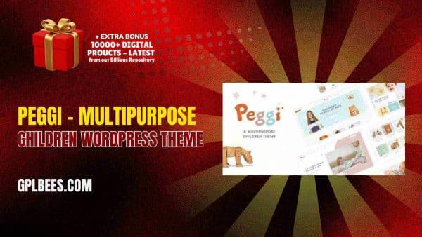 Peggi – Multipurpose Children Wordpress Theme At Best Price - Gpl Bees