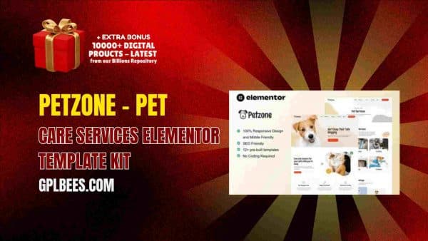 Petzone – Pet Care Services Elementor Template Kit At Best Price - Gpl Bees