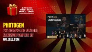 Photogen – Photography and Portfolio Elementor Template Kit - Buy GPL 159 at Best Price