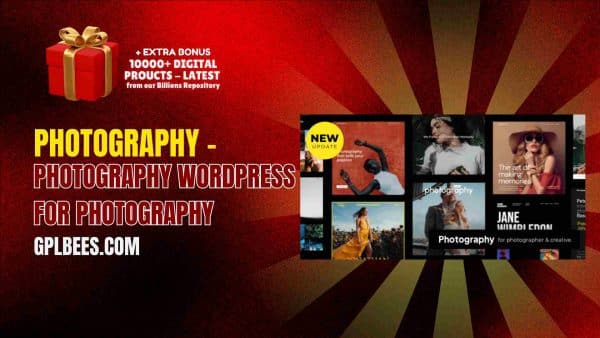 Photography Wordpress At Best Price - Gpl Bees