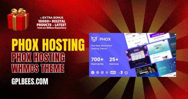 Phox – Hosting Wordpress And Whmcs Theme At Best Price - Gpl Bees
